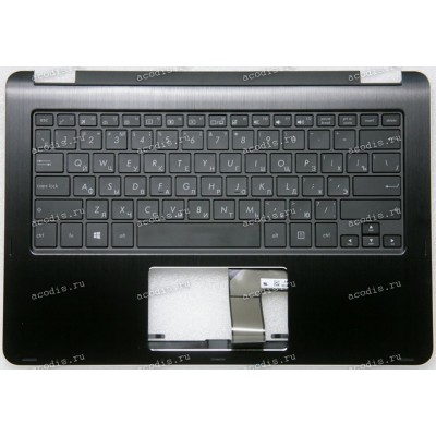 Keyboard Asus TP301UA-1A чёрный матовый, русифицированный  (90NB0AL1-R30200, 13NB0AL1AM0101) + Topcase