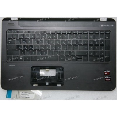 Keyboard HP Pavilion 15-P чёрный матовый, русифицированный (EAY14002010) + Topcase