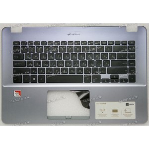 Keyboard Asus X505 серо-синий (90NB0I12-R30RU0, 13NB0F42P03011) + Topcase Keyboard Asus X505 серо-синий (90NB0I12-R30RU0, 13NB0F42P03011) + Topcase