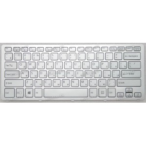 Keyboard Sony SVF14N1J2R, SVF14N2J2R, SVF14N1D4R с подсветкой, русифицированная, серебристая (149264051) с рамкой Keyboard Sony SVF14N1J2R, SVF14N2J2R, SVF14N1D4R с подсветкой, русифицированная, серебристая (149264051) с рамкой