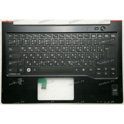 Keyboard Fujitsu Lifebook U772 чёрная, русифицированная (N860-7889-T099, CP568940-01) + Topcase