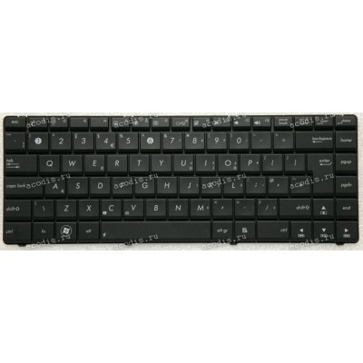 Keyboard Asus N43 нерусифицированная, чёрная (04GN0N1KUK10-2, 0KN0-J91UK121)