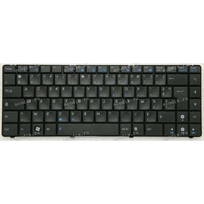 Keyboard Asus F82, F82A, F82Q, K40, K40AB, K40AC, P30A, P80A, P80IJ, X8, X8AAB, X8AAB нерусифицированная, чёрная (04GNQW1KFR00-1, 0KN0-CX1FR01)