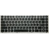 Keyboard Asus U20, UL20 чёрная на серебристой рамке, русифицированная (04GNX62KRU00-2, 0KN0-G62RU0211)