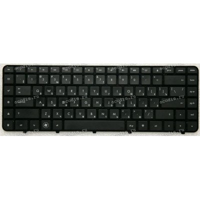 Keyboard HP Pavilion dv6-3000 русифицированная,  чёрная, рамка глянец (641499-251, AELX8700310,  594597-251)