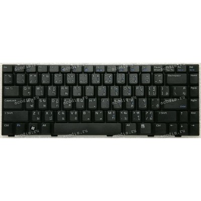 Keyboard Asus A8, W3 чёрная, нерусифицированная, тайский (04GNCB1KTA11-2, MP-05693T0-5284, 0KN0-711TA1209)