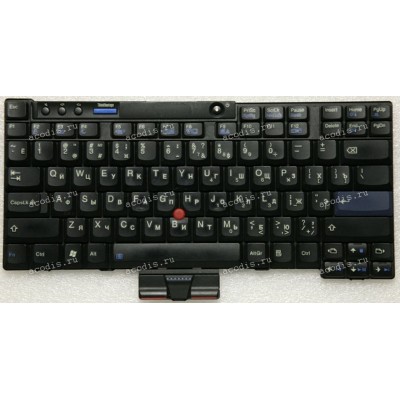 Keyboard Lenovo ThinkPad X200*, X201* чёрная матовая, русифицированная (42T3654, 42T3687, 95PZ38, MP89)