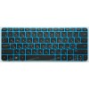 Keyboard HP mini 1103, 200-4200, 210-2000er, 200-4252sr, 210-4000 чёрная на голубом (V113246ES1, AENM1700010)