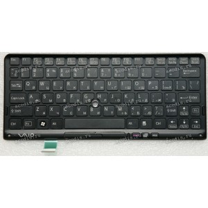 Keyboard Sony Vaio TASTATUR VPCP Series чёрная русифицированная (N860-7885-T001, 148900621)