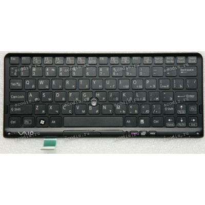 Keyboard Sony Vaio TASTATUR VPCP Series чёрная русифицированная (N860-7885-T001, 148900621)