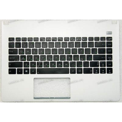 Keyboard Asus X401U-1B чёрная матовая, белый topcase (13GN402AP0201, 90R-N402K1J80U) + Topcase