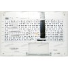 Keyboard Asus X401U-1B чёрная матовая, белый topcase (13GN402AP0201, 90R-N402K1J80U) + Topcase