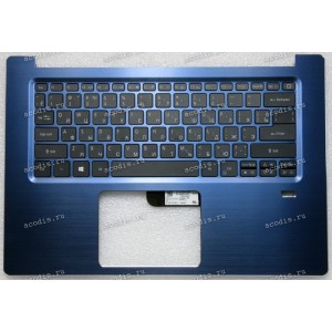 Keyboard Acer Swift 3 SF314-52 синий металл, русифицированная (13N1-20A0D01, SB3P-A52BWL, NKI131S021 , NK1131S021, PK131JL1A04, 0KN1-202RU11, V1534C1, V153402CS, SQNR114C1) + Topcase original NEW