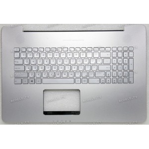 Keyboard Asus N752VX-1A серебристый металлик, русифицированная, подсветка (90NB0AY1-R30200) + Topcase Keyboard Asus N752VX-1A серебристый металлик, русифицированная, подсветка (90NB0AY1-R30200) + Topcase