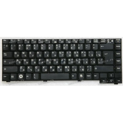 Keyboard Fujitsu Siemens Amilo pi 2530, pi2550 чёрная матовая, русифицированная (K012627E1)