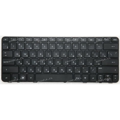 Keyboard HP Pavilion dm1, dm1-3000 чёрная матовая, русифицированная (626389-251, SG-45100-XAA, 635318-251) 