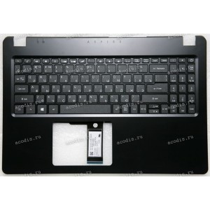 Keyboard Acer Aspire 3 A315-42-54, A315-42G-R2HR N19C1 чёрная матовая, русифицированная (6BHF8N2005, FA2ME000300, PK132CE2B04, AEZAU700110, NKI151S051, 93855146KA01, SV5T_A72B, AM2ME000100-SSH3-0A-99I-011-0A5B, EH5LW_KB_SUPP_PLATE, AP2ME000101BLC1-0A-99M-