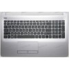 Keyboard HP 250 G6, 255 G6, 15-bs, 15-bw серебристый металлик, русифицированная (929904-251, AM204000110, 54214370, PK132041E05, BGNKEA1M2BNAZE, 7H1950, 71NFE332045, AP204000622, 7J1910, NSK-XDCSC, 9Z.NE1SC.C0R, 920-003388-02RevA, TM-03320-003) + Topcase 