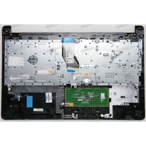 Keyboard HP 250 G6, 255 G6, 15-bs, 15-bw серебристый металлик, русифицированная (929904-251, AM204000110, 54214370, PK132041E05, BGNKEA1M2BNAZE, 7H1950, 71NFE332045, AP204000622, 7J1910, NSK-XDCSC, 9Z.NE1SC.C0R, 920-003388-02RevA, TM-03320-003) + Topcase 