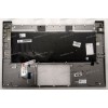 Keyboard HP Zbook Studio G7, G8 (M14605-251, 7H2090, M15918-251, AM2VB000620, PK132VB1B05, SG-A2210-XAA) русифицированная чёрная матовая в тёмно-серебристом топкейсе с подсветкой