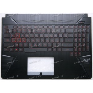 Keyboard Asus FX505GE TUF Gaming чёрный матовый, русифицированная (90NR00S3-R32RU0, 13NR00S3AP0311, 13N1-5JA0A01) + Topcase Keyboard Asus FX505GE TUF Gaming чёрный матовый, русифицированная (90NR00S3-R32RU0, 13NR00S3AP0311, 13N1-5JA0A01) + Topcase