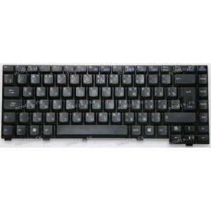 Keyboard Asus A3, A3G, A3L, A3N, A6, A6E, A6F, A6G, A6Ga, A6J, A6Ja, A6Jc, A6Je, A6Jm, A6K, A6Km, A6Kt, A6L, A6M, A6N, A6Ne, A6R, A6Rp, A6T, A6Tc, A6U, A6V, A6Va, A6Vc, A6Vm, A32, A3000, A3000E, A3000G, A3000L, A3000N, A3500L, A6000 чёрная матовая, русифи