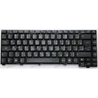 Keyboard Asus A3, A3G, A3L, A3N, A6, A6E, A6F, A6G, A6Ga, A6J, A6Ja, A6Jc, A6Je, A6Jm, A6K, A6Km, A6Kt, A6L, A6M, A6N, A6Ne, A6R, A6Rp, A6T, A6Tc, A6U, A6V, A6Va, A6Vc, A6Vm, A32, A3000, A3000E, A3000G, A3000L, A3000N, A3500L, A6000 чёрная матовая, русифи