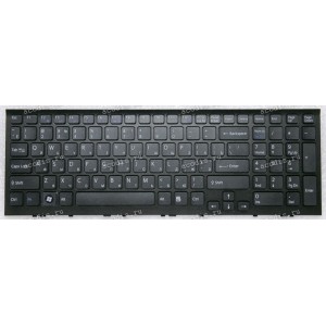 Keyboard Sony VPC-EE, VPCEE2E1R, VPCEE3E1R, VPCEE4M1R, VPCEE4E1R, черная с рамкой  (148915771, AENE770020)