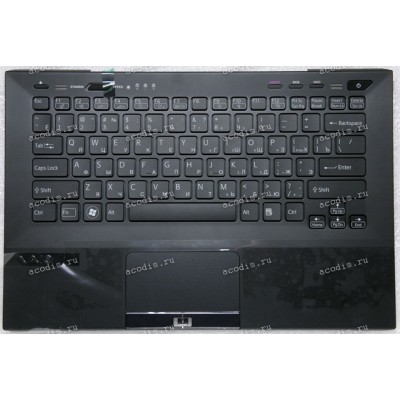 Keyboard Sony VPC-SB1 чёрный, матовая, русифицированная (A1844047E, 045-0011-129, 9Z.N6BLF.101)+Topcase