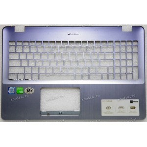 Palmrest Asus X542U металлик синий верх (13N1-26A0711, 13N1-26A0702, 13NB0FD2AP0311, 13NB0FD2AP0301, 13N1-26A0701) 