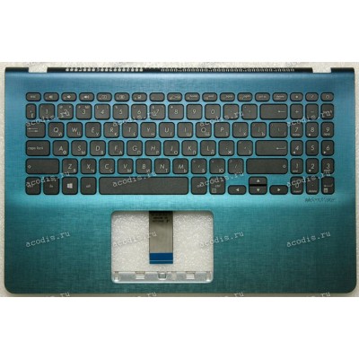 Keyboard Asus S530U, S530UN, X530FN, X530UA, X530UF, X530UN-1A голубой русифицированная (90NB0IA1-R32RU0)+Topcase