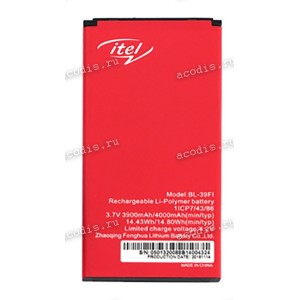 АКБ ITEL IT5630 (3.7V 3900mAh 14.43Wh 1ICP7/43/86) BL-39Fl, BL-39FI new ориг