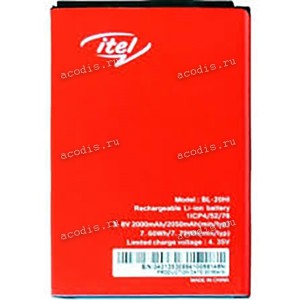 АКБ ITEL A32 (3,8v 2050mAh 7,79Wh 1ICP4/52/76) BL-20Hl, BL-20HI new ориг