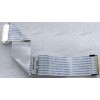 LCD LVDS FFC шлейф мониторный 30 pin обратный, шаг 1.0 mm, длина 210 mm Asus LCD Monitor VH222D, VH222T (p/n 14G14B048301), с замками с двух сторон
