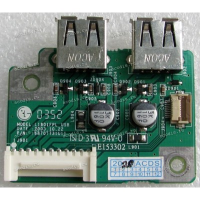 USB board Dell Monitor 1801FP (p/n 6870T731U11)