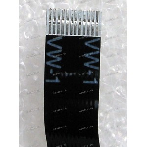 FFC шлейф 12 pin прямой, шаг 0.5 mm, длина 90 mm LED board Lenovo IdeaPad Y560 (p/n: DA0KL3TH6A0) black