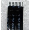 FFC шлейф 10 pin прямой, шаг 1.0 mm, длина 95 mm Power Button Lenovo IdeaPad B560 (p/n 50.4JW04.011) черный