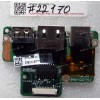 USB & RJ45 & RJ11 board Toshiba Satellite U300, U305 (p/n 33BU1LB0000, DA0BU1PC6D0)