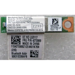 Bluetooth module Broadcom BCM92046MD Lenovo ThinkPad T400, W500 (p/n: FRU 42T0969)