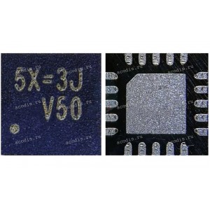 Микросхема RichTek RT6575DGQW (5X=xx, 5X = 1E, 5X = 1J, 5X = 2B, 5X = 2K, 5X = 2M,  5X = 3F, 5X = 3G, 5X = 3K,  5X = 4A, 5X = 4D, 5X = 4F, 5X = 4K, 5X = 5A, 5X = 5C, ) (WQFN-20L 3x3) ШИМ