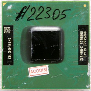 Процессор Socket 478 Intel Pentium 4-M 2.4 (p/n: SL6VC) (2.40GHz=100MHz x 15, 512kB