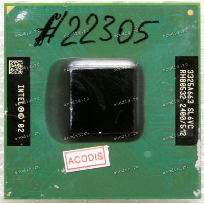 Процессор Socket 478 Intel Pentium 4-M 2.4 (p/n: SL6VC) (2.40GHz=100MHz x 15, 512kB
