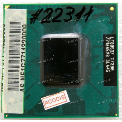 Процессор Socket P (PGA-478) Intel Core 2 Duo T7300 (p/n: SLA45) (2.00GHz=200MHz x 10, 4Mb, 65nm