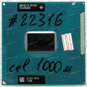 Процессор Socket G2 (rPGA988B) Intel Celeron 1000M (p/n: SR102) (2x1.8 GHz, 2x256KB L2, 2MiB L3, 22n