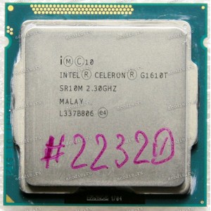 Процессор Socket LGA 1155 Intel Celeron G1610T (SR10M) (2*2.3GHz, 2*256KiB, 2MiB, 22 nm, 35W) SR10M (P0), CM8063701448300