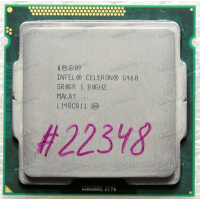 Процессор Socket LGA 1155 Intel Celeron G460 (SR0GR) (1.8GHz, 1*256KiB, 1.5MiB, 32 nm, 35W) SR0GR (Q0), CM8062301088702, BX80623G460, BXC80623G460 