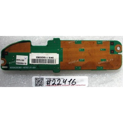 Power Button board Toshiba Satellite M45 (p/n V000051180, 6050A2003801) REV:3.0
