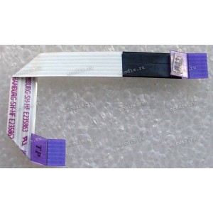 FFC шлейф 6 pin прямой, шаг 1.0 mm, длина 80 mm TouchPad Toshiba Satellite L750, L750D, L755, L755D