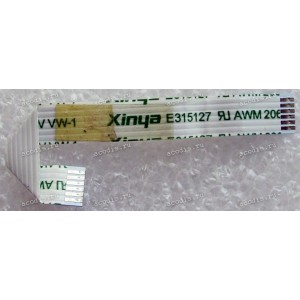 FFC шлейф 6 pin прямой, шаг 1.0 mm, длина 70 mm Toshiba Satellite C850, C850D