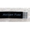 FFC шлейф 8 pin прямой, шаг 0.5 mm, длина 100 mm HP Pavilion G62 (p/n pm156 REV:R00) black